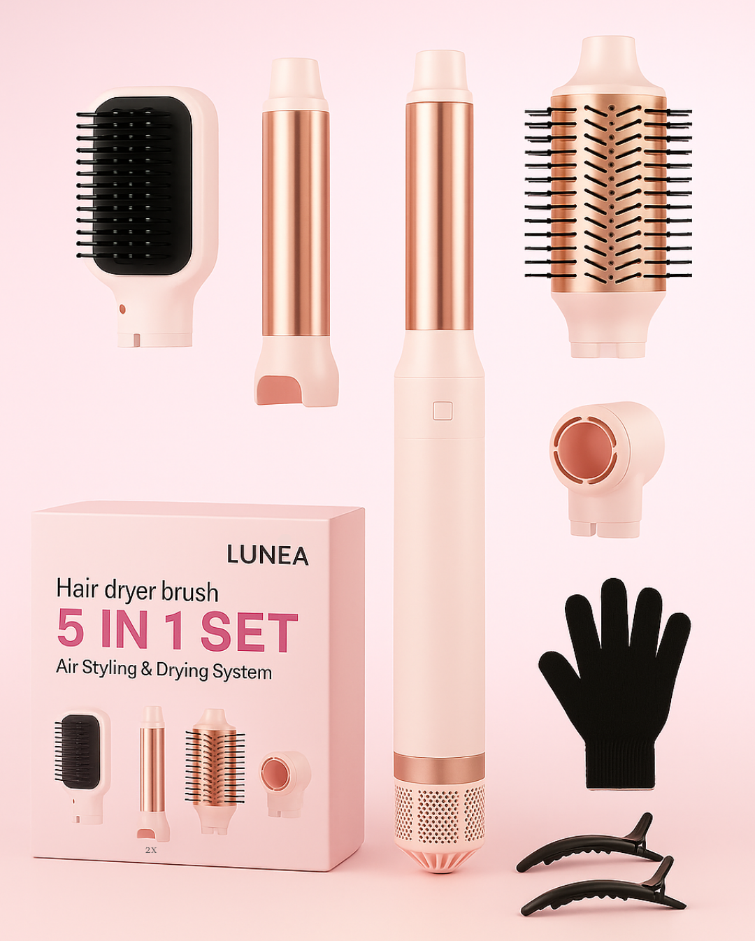 LUNEA AirStyler™ – Brosse soufflante 5-en-1 Premium